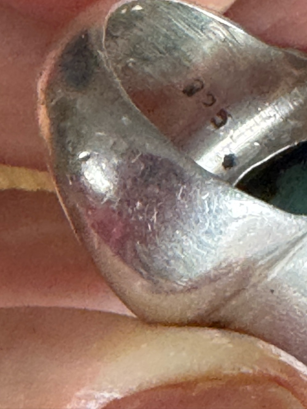 Turquoise silver ring - Picture 6 of 7